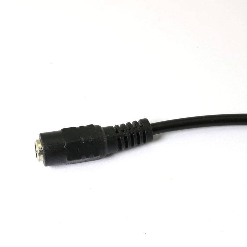 RLECS Female DC Power Supply Plug 5.5x2.1mm to 12V 4Pin Molex Power Adapter Round Cable - Image 2